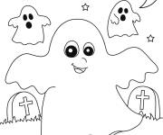 Coloriage Halloween Boo