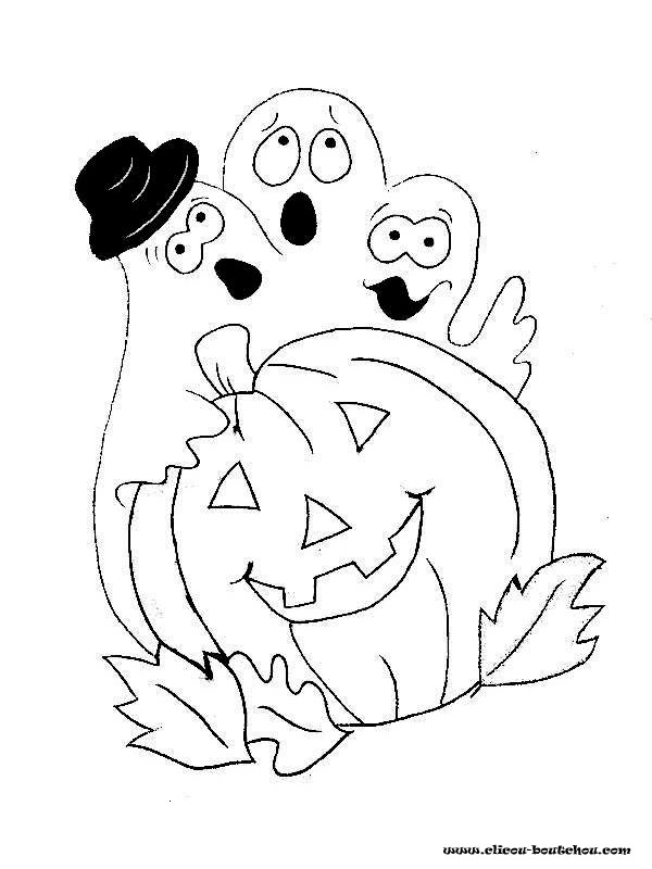 Coloriage Halloween en ligne dessin gratuit à imprimer