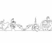 Coloriage Halloween facile PS