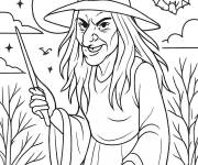 Coloriage Halloween lugubre