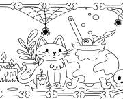 Coloriage Halloween mignon pour ce1