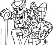 Coloriage Halloween qui fait peur