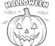 Coloriage Halloween simple pour toddlers