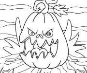 Coloriage Jack-o'-lantern effrayant