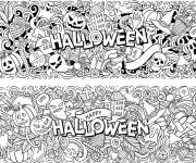 Coloriage Joyeux Halloween artline