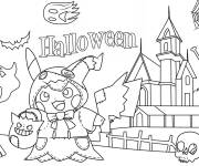 Coloriage Joyeux Halloween pour toddlers
