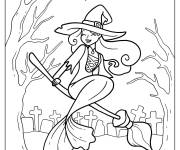 Coloriage La sir&egrave;ne sorci&egrave;re