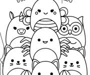 Coloriage Les Squishmallow te souhaite un Joyeux Halloween