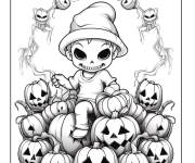 Coloriage Magique Halloween maternelle