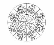 Coloriage Mandala Halloween PS