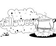 Coloriage Poster halloween en ligne