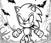 Coloriage Sonic pour Halloween