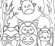 Coloriage Squishmallow Halloween