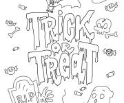Coloriage Trick Or Treat