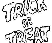 Coloriage Trick or treat en ligne