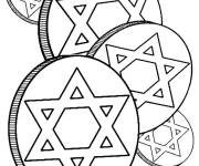 Coloriage Argent marqu&eacute; par &eacute;toile de David