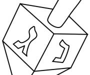 Coloriage Dreidel simple