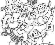 Coloriage F&ecirc;tons le Hanoucca