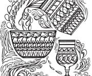Coloriage Hanoucca antistress