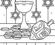 Coloriage Hanoucca sur ordi