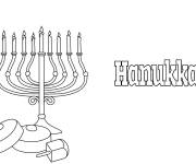 Coloriage Illustration Hanoucca