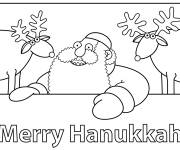 Coloriage Joyeux Hanoukka png