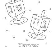 Coloriage Joyeux Hanukkah