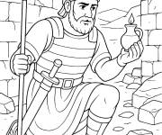 Coloriage Judah Maccab&eacute;e pour Hanoucca