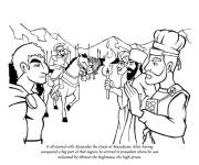 Coloriage le Grand et le Pr&ecirc;tre Shimon le Juste