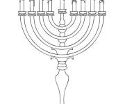 Coloriage Menorah adorable