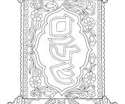 Coloriage Parchemin de Hanoukka