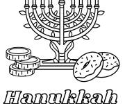 Coloriage Photo Hanukkah facile