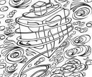 Coloriage Toupie de hanoucca antistress