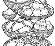 Coloriage Friandises de Holi