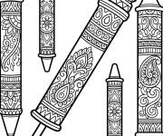 Coloriage Holi Pichkari Anti-Stress