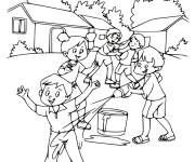 Coloriage et dessins gratuit Holi pour enfants facile à imprimer