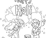 Coloriage Joyeux Holi