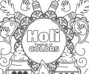 Coloriage Mandala Holi