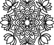 Coloriage Motifs g&eacute;om&eacute;triques Holi