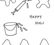 Coloriage Simple Holi