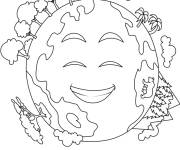 Coloriage Affiche jour de la Terre