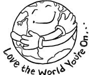 Coloriage et dessins gratuit Aimons notre petit monde le jour de la Terre à imprimer