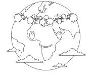 Coloriage Image du jour de la Terre