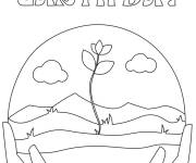 Coloriage La journ&eacute;e de la Terre ps