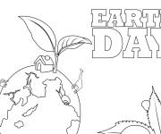 Coloriage Poster du jour international de la Terre