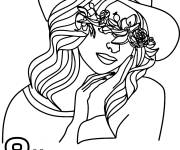 Coloriage 8 Mars journ&eacute;e mondiale des femmes