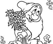 Coloriage et dessins gratuit Bouquet de fleurs pour la journ&eacute;e de la femme à imprimer