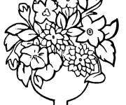 Coloriage et dessins gratuit Bouquet pour la journée de la femme à imprimer