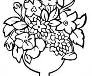 Coloriage et dessins gratuit Bouquet pour la journ&eacute;e de la femme à imprimer