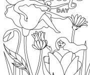 Coloriage Colorie le th&egrave;me de la journ&eacute;e de la femme